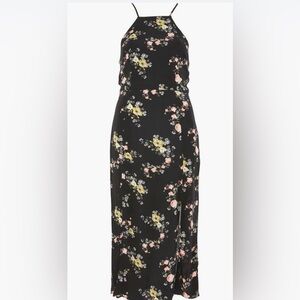 TOPSHOP | Floral Square Neck MIDI Dress | Size 8
